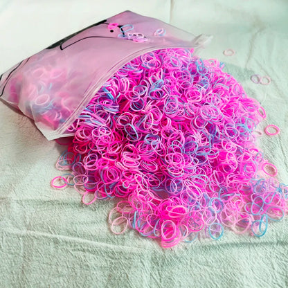The Colorful Disposable Rubber Band Hair Ties – Bulk Packs for Kids & Styling
