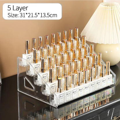 Clear Acrylic Nail Polish Display Rack