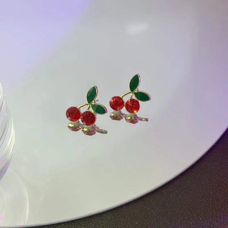 🍒 Sweet Red Cherry Drop Earrings – Fruity, Flirty, Fun