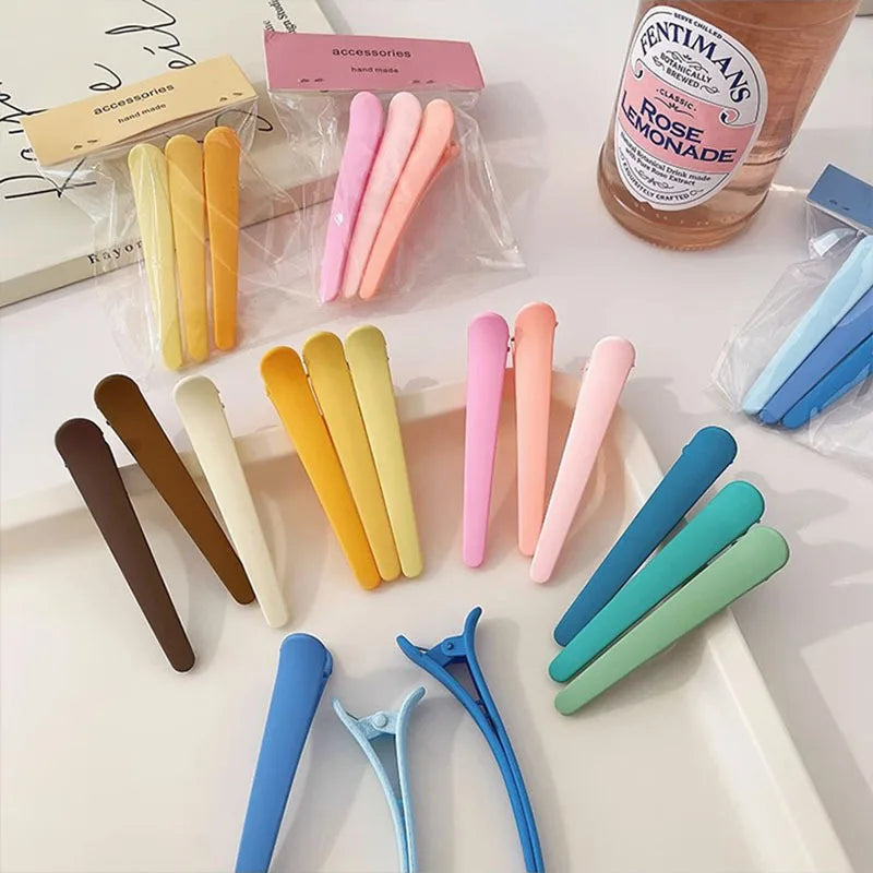 MOONBIFFY Non-Marking Hair Clips – Perfect for Side Bangs, Makeup, and Hair Care