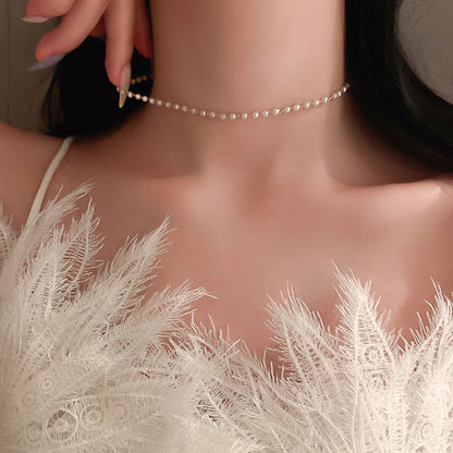 The Back-Drape Pearl Tassel Necklace – Long Imitation Pearl Body Chain