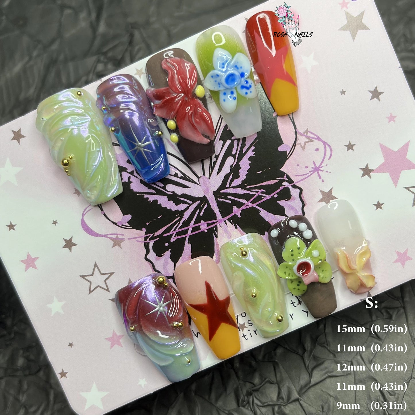 Strawberry Matcha Press-On Nails