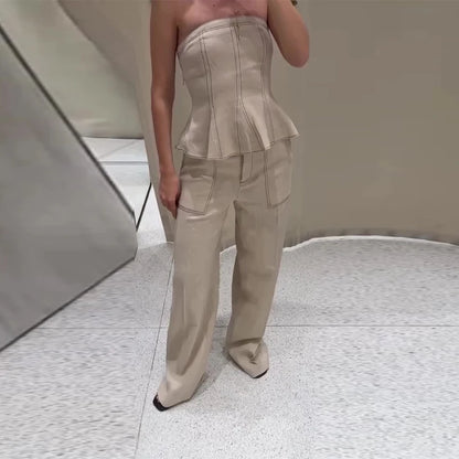 Classics Collection- Strapless Pants Set