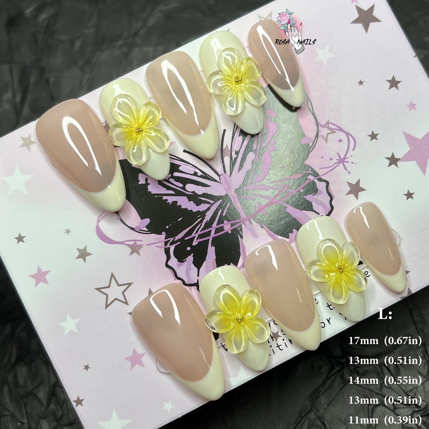 Strawberry Matcha Press-On Nails