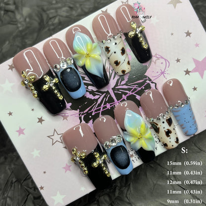 Strawberry Matcha Press-On Nails