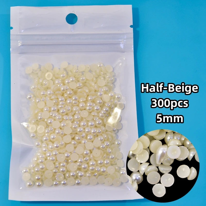 12-Grid Pearl Nail Rhinestones Kit