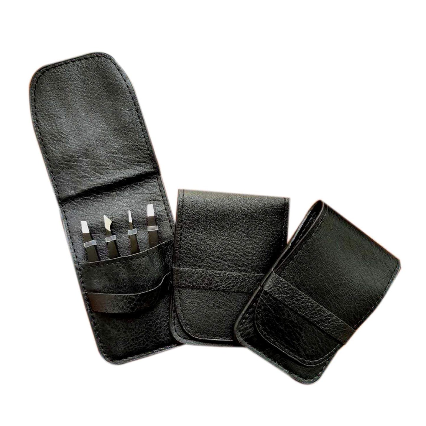 [4+1 Pieces] Tweezers Set with Travel Case, Great Precision Upgrade Professional Anti-Rust Alloy Tweezers for Women & Men, Multi-Purpose as Eyebrows Facial Hair Ingrown Hair Removal