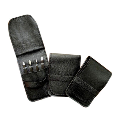 [4+1 Pieces] Tweezers Set with Travel Case, Great Precision Upgrade Professional Anti-Rust Alloy Tweezers for Women & Men, Multi-Purpose as Eyebrows Facial Hair Ingrown Hair Removal